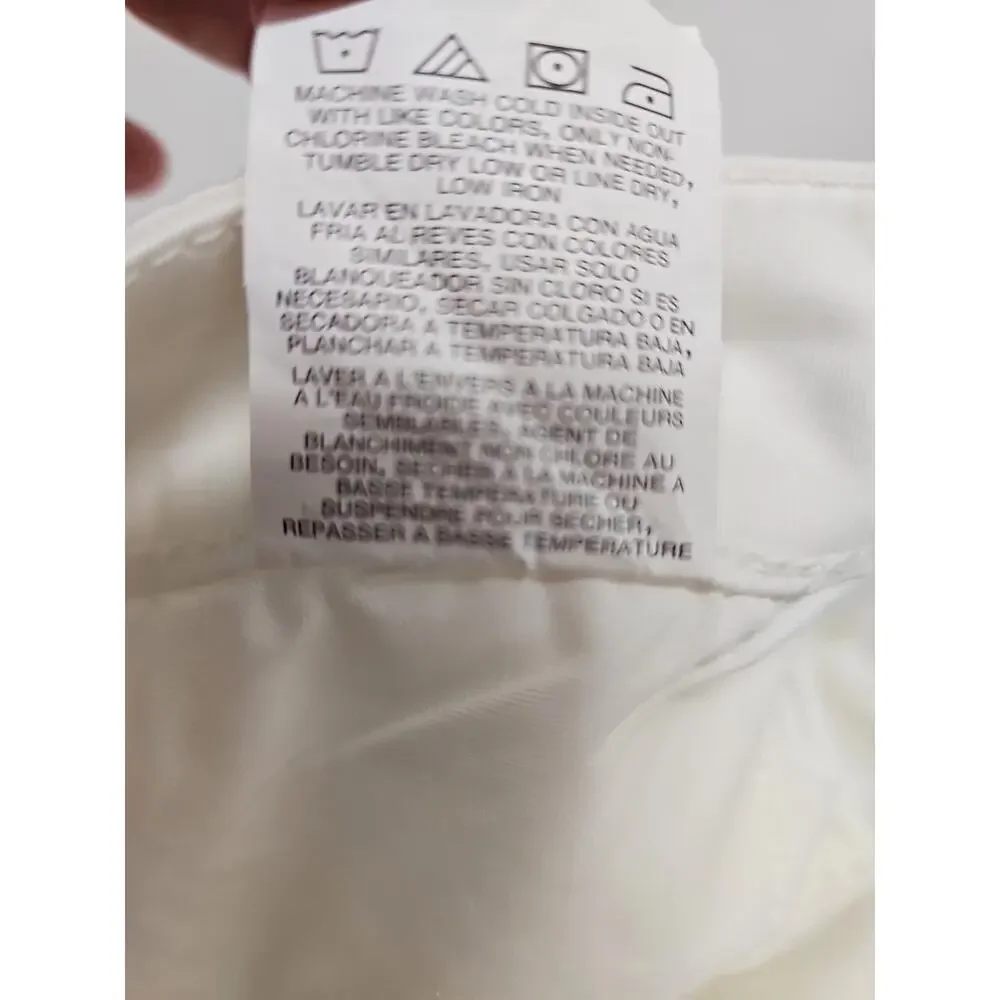 Lee Legendary Style Bermuda Shorts Women's White Mid Rise Size 14 M (NWT) - Picture 15 of 15